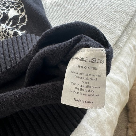 Mad Love Black Floral Skull Sweater Dress - Picture 5 of 5